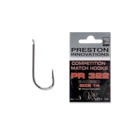 Preston concours PR322 micro barb hooks toutes tailles gamme