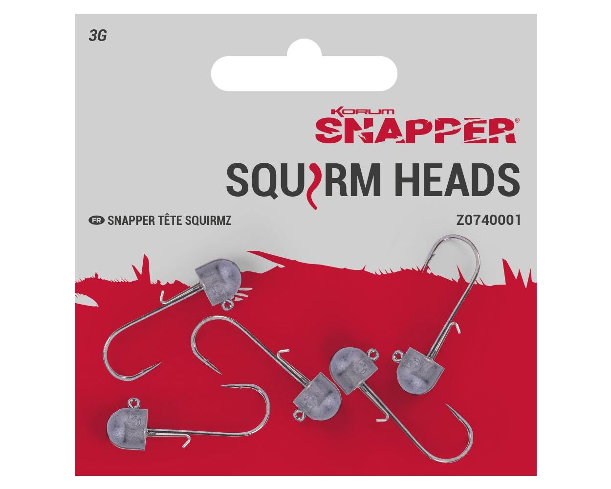 Korum Snapper Squirm Jig Heads