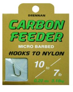Drennan Carbon Match Micro Barbed To Nylon Size 22 Nylon 1lb 10oz 