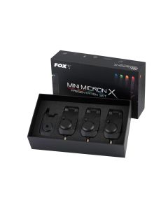 Fox Mini Micron X Bite Alarm Presentation Sets - 3 Rod