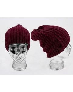 Sticky Baits Maroon Knitted Beanie